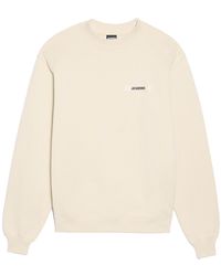 Jacquemus - Le Sweatshirt Gros Grain Sweatshirt Beige In Cotton - Lyst