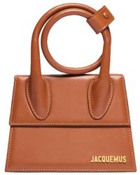 Jacquemus - Le Chiquito Noeud Bag Light Brown In Leather - Lyst