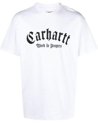Carhartt - S/s Onyx T-shirt Men White In Cotton - Lyst