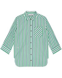Ganni - Striped Shirt - Lyst