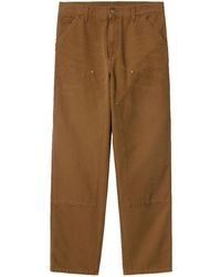 Carhartt - Double Knee Pant Deep Brown In Cotton - Lyst