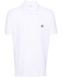 Maison Kitsuné - Polo Shirt With Patch - Lyst