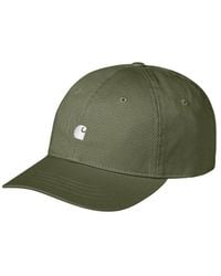 Carhartt - Madison Logo Cap Army Green In Cotton - Lyst