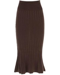 Paloma Wool - Mauri Skirt Brown In Lyocell - Lyst