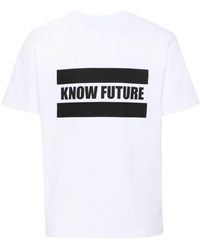 Sacai - Know Future T-shirt White In Cotton - Lyst