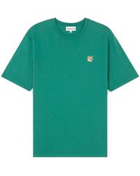 Maison Kitsuné - Fox Head Patch T-shirt Pine Green In Cotton - Lyst