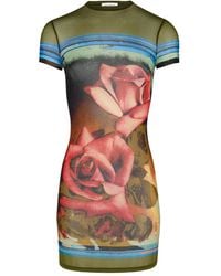 Jean Paul Gaultier - Roses Mini Dress - Lyst