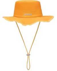 Jacquemus - Le Bob Artichaut Bucket Hat Dark Orange In Cotton - Lyst