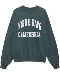 Anine Bing - Miles Logo-Print Sweatshirt - Lyst