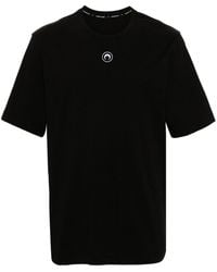 Marine Serre - Crescent Moon T-shirt Men Black In Cotton - Lyst
