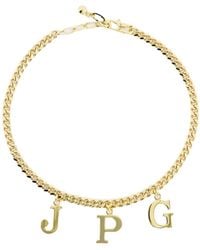 Jean Paul Gaultier - The Jpg Necklace Silver In Brass - Lyst