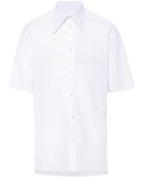 Maison Margiela - Short-Sleeved Poplin Shirt - Lyst
