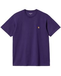 Carhartt - S/s Chase T-shirt Tyron Gold In Cotton - Lyst