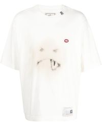 Maison Mihara Yasuhiro - Smily Face 2 T-shirt Men White In Cotton - Lyst
