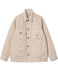 Carhartt - Garrison Jacket Men Beige In Cotton - Lyst