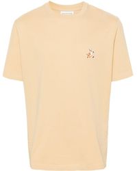 Maison Kitsuné - Speedy Fox Patch T-shirt Men Beige In Cotton - Lyst