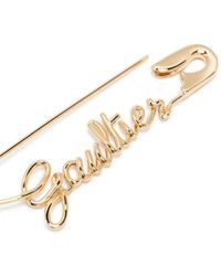 Jean Paul Gaultier - Safety Pin Logo-lettering Earring - Lyst