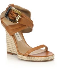 Women's Burberry Wedge sandals from $270 | Lyst