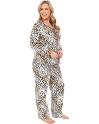 Betsey Johnson Plus Size Animal Print Pajama Set - Multicolor