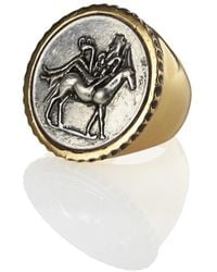 Jenny Bird Dionysus Coin Ring - Size 6 - Metallic