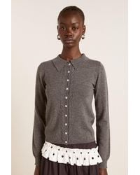 Damson Madder - Voula Wool And Cashmere Blend Cardigan - Lyst
