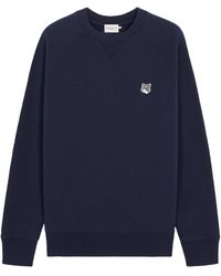 Maison Kitsuné - Grey Fox Head Patch Classic Sweatshirt - Lyst