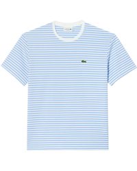 Lacoste - Heavy Cotton Striped T-shirt - Lyst