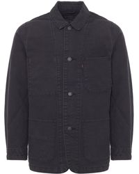 levi's engineer coat indigo
