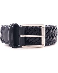 Anderson's - Anderson's Woven Leather Belt - Lyst