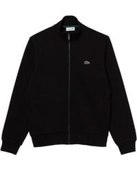 Lacoste - Regular Fit Brushed Fleece Zipped Sweatshirt - Lyst