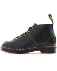 Dr. Martens Church Leather Monkey Boots - Black