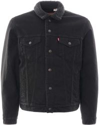 levi's trucker sherpa camel suede jacket