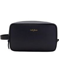Fred Perry - Burnished Leather Washbag - Lyst