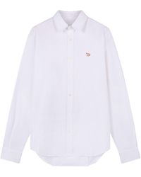 Maison Kitsuné - Classic Shirt With Baby Fox Head Logo - Lyst