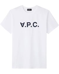 A.P.C. - Vpc Blanc H T-shirt - Lyst