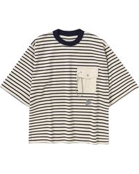 and wander - Striped Short Sleeve Pocket T-shirt - Lyst