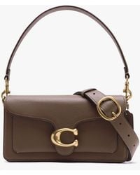 COACH - Tabby 26 Dark Stone Leather Shoulder Bag - Lyst