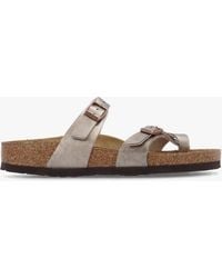 Birkenstock - Mayari Graceful Taupe Birko-Flor Thong Sandals - Lyst