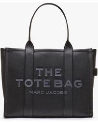 Marc Jacobs - The Leather Large Black Tote Bag - Lyst
