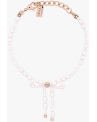 COACH - Pearl Bow Bracelet - Lyst