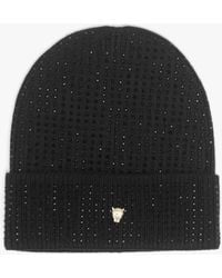 Moda In Pelle - Paloma Diamante Beanie Hat - Lyst