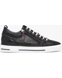Moda In Pelle - Brayleigh Black Leather Trainers - Lyst