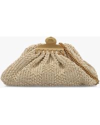 Marc Jacobs - The Summer Woven Glam Small Natural Claw Clip Clutch - Lyst