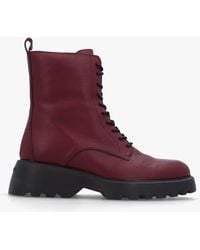 Wonders - Atari Burgundy Leather Ankle Boots - Lyst