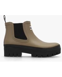 Barbour - Halton Military & Ankle Wellington Boots - Lyst
