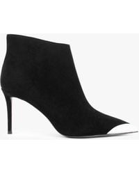 Daniel - Setan Black Suede Toe Cap Heeled Ankle Boots - Lyst
