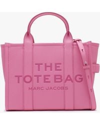Marc Jacobs - The Leather Medium Candy Pink Tote Bag - Lyst