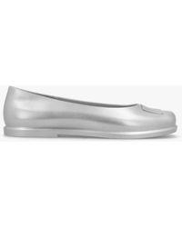 Marc Jacobs - X Melissa Ruby Silver Grey Ballet Pumps - Lyst