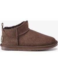 Australia Luxe - Cosy Ultra Short Double Face Sheepskin Ankle Boots - Lyst