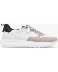 Kennel & Schmenger - Race White Leather Trainers - Lyst